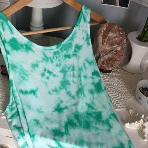 Backless tie dye summer tank